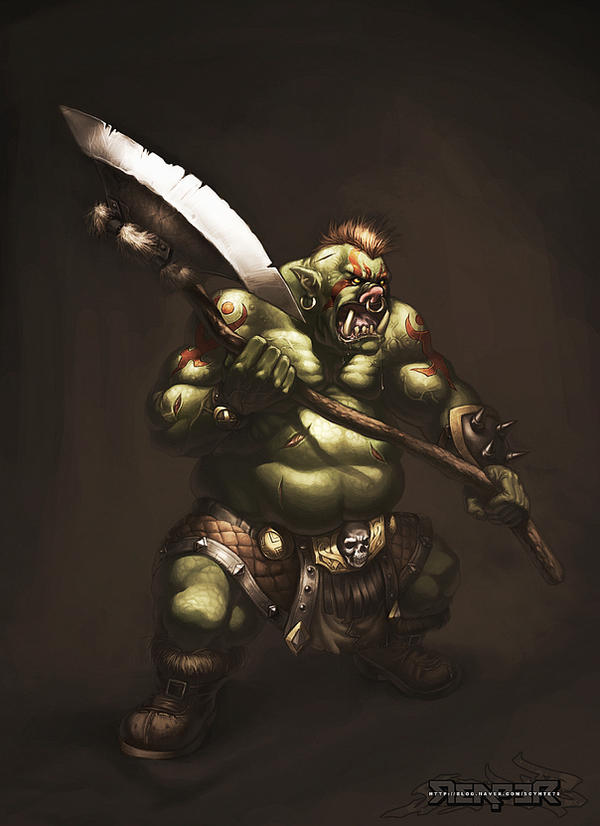 Fantasy - Orc warrior by reaper78