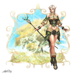 High elven female magician