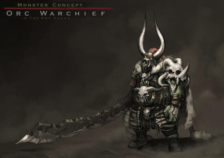 Concept : an orc warchief