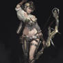 Steampunk Female Archer