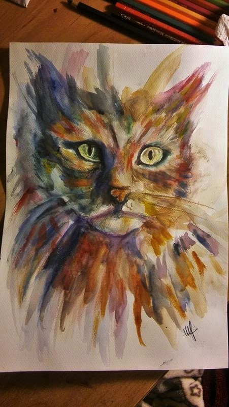 Watercolour Cat