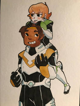 Pidge and Hunk