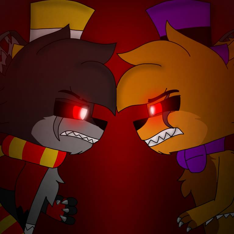 Nightmare Foxy and Nightmare Fredbear Cosplay by brnnightmare on DeviantArt