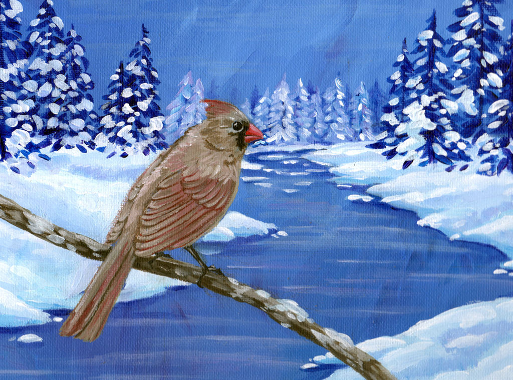 Cardinal in Winter