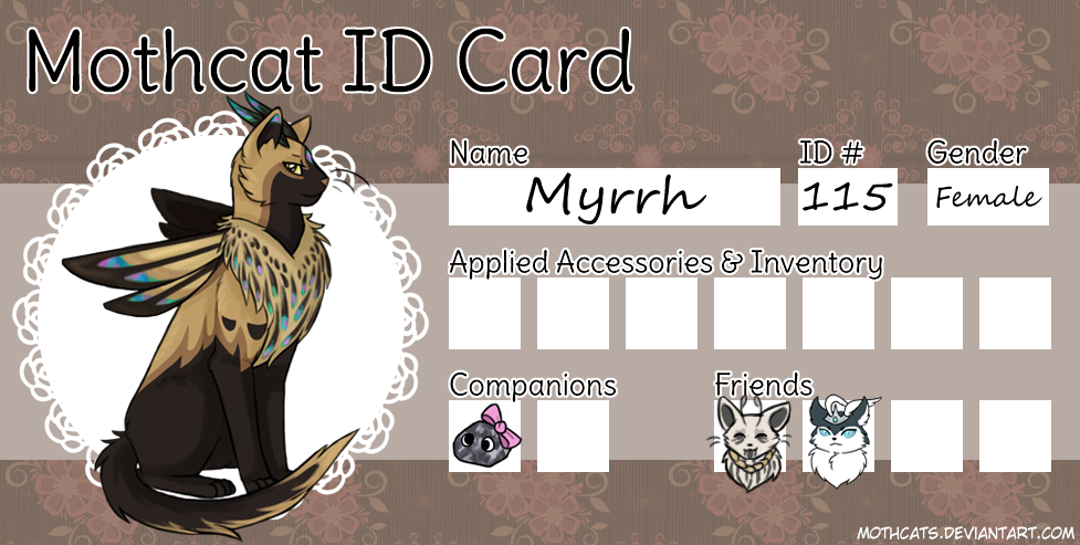 Myrrh Mothcat ID