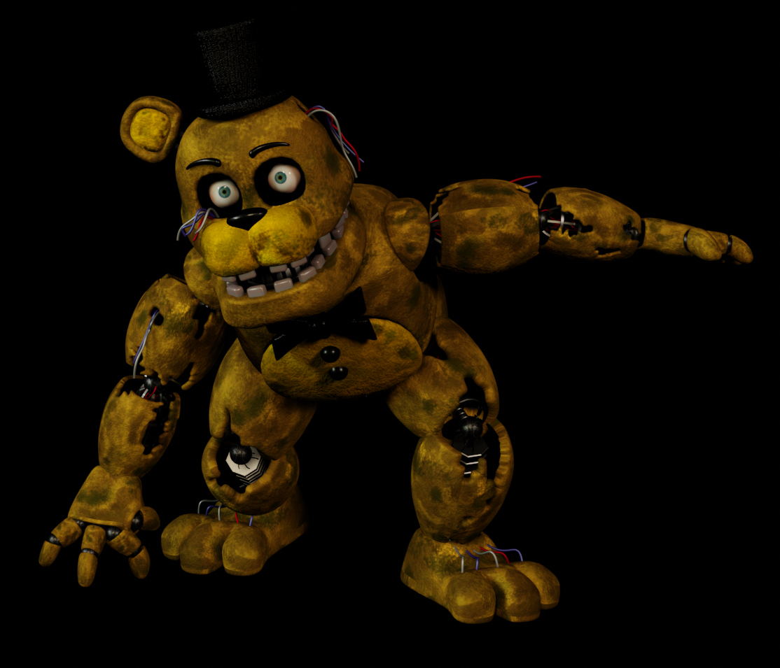 Withered Golden Freddy Model -  UK