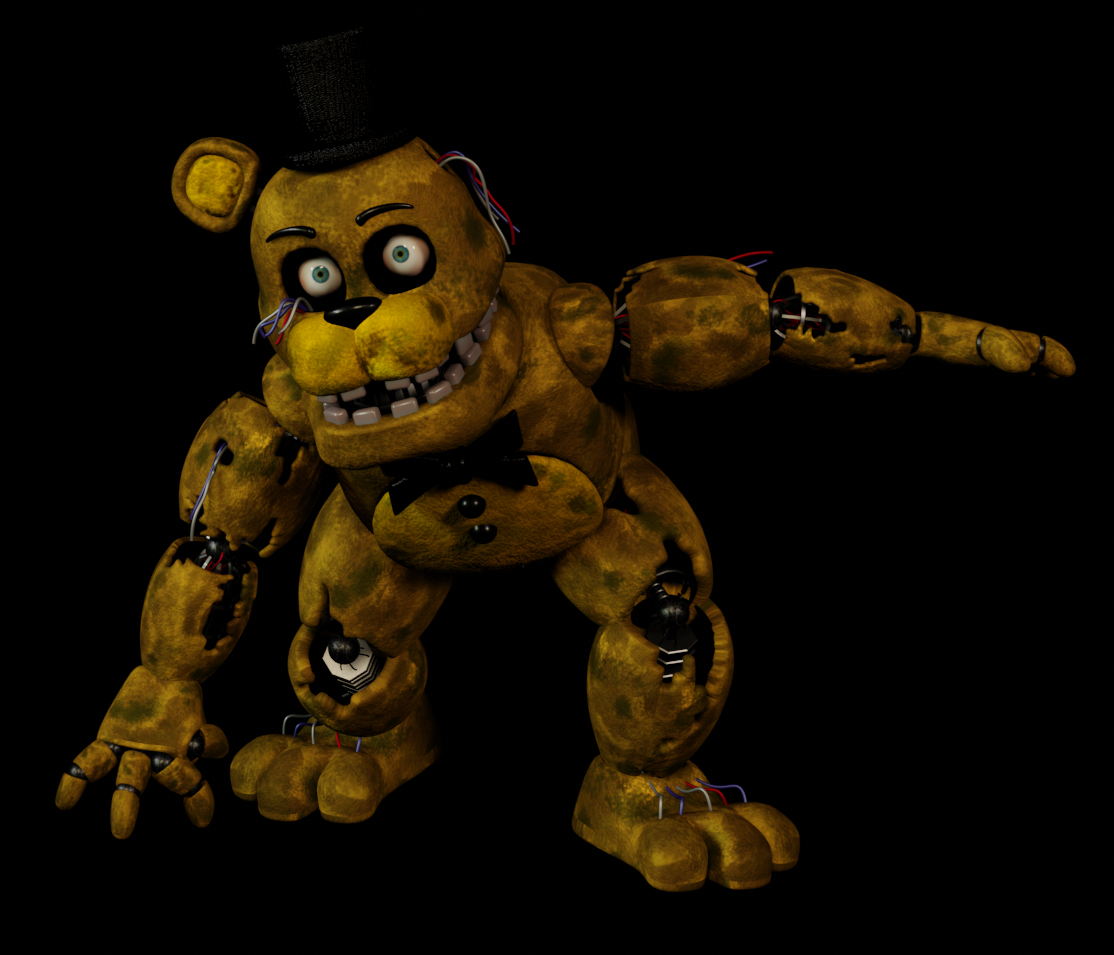 Corrigido Withered Freddy [Blender FNaF] por TRAWERT Papel de