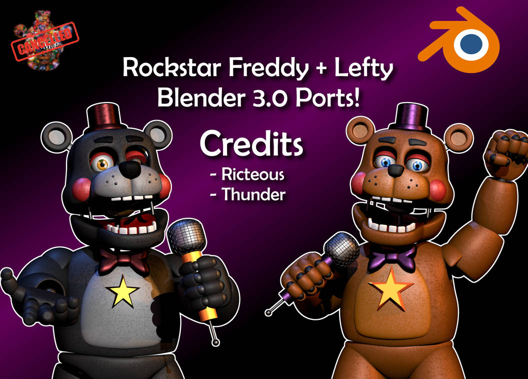 ManuPeDel on X: Rockstar Freddy UCN Render Recreation. Model by