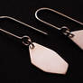 Silver 'rock' earrings