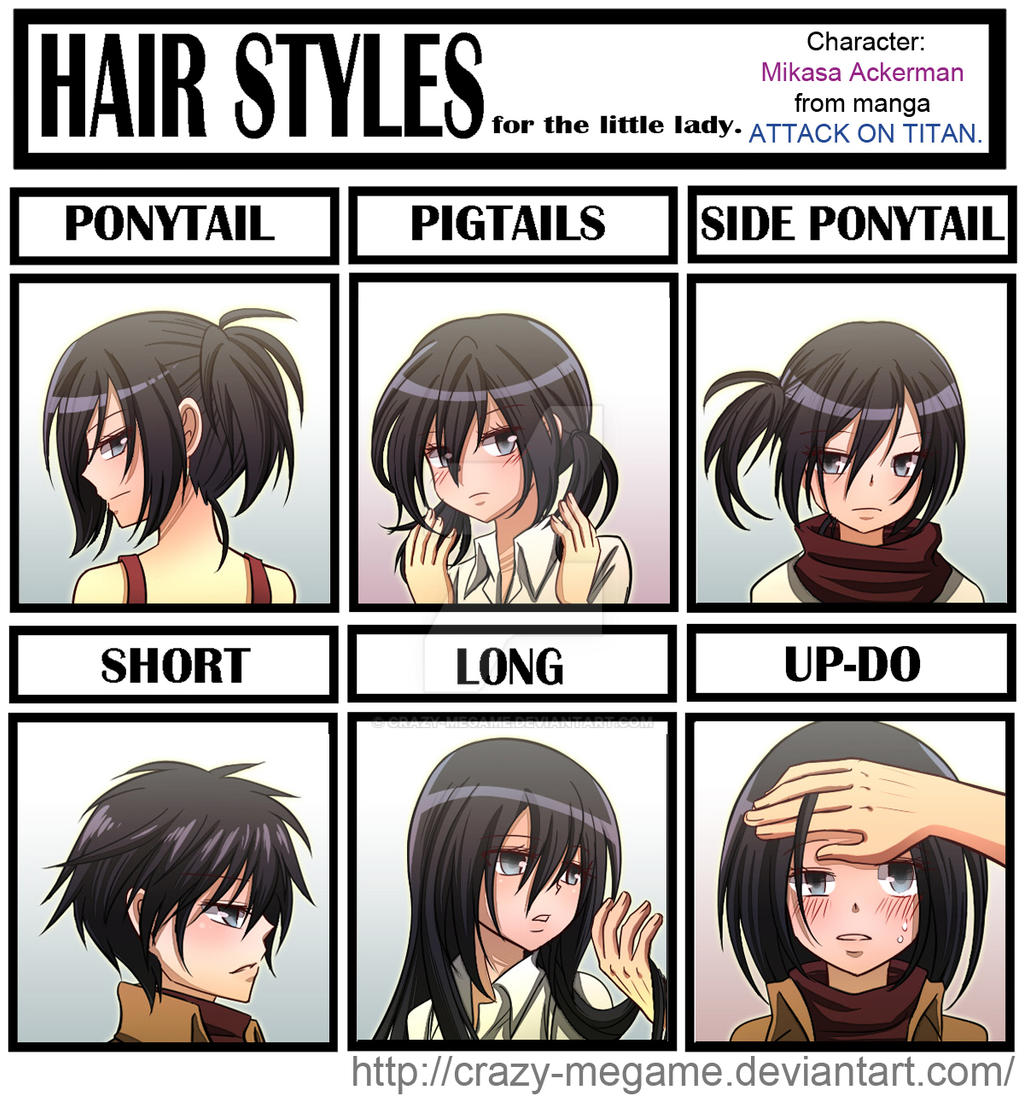 Attack Of Titan:Mikasa's Hair meme by Crazy-megame on DeviantArt