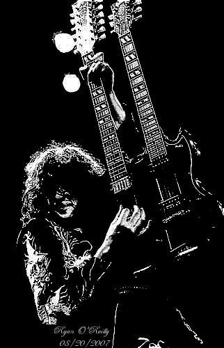 Jimmy page on sale two neck guitar