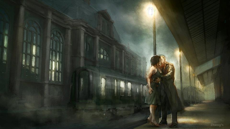 train station kiss