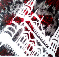 Art portfollio mixed media- Bloody St Pancras