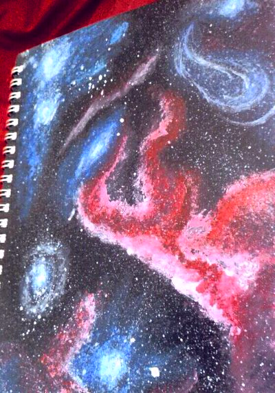 Painted Galaxy Sketchbook