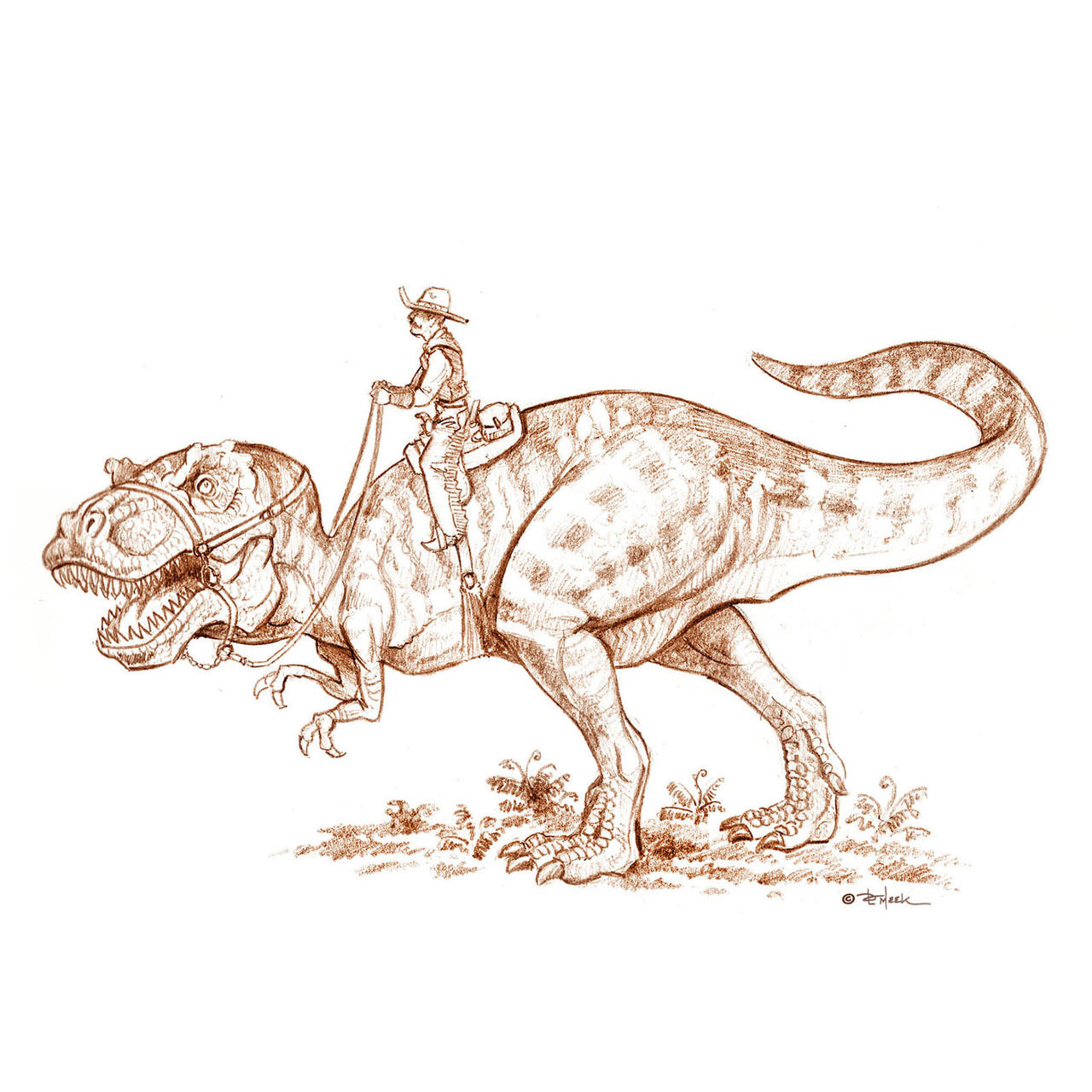 Cowboy Riding T Rex T-rex Cowboy by Kirito210 on DeviantArt