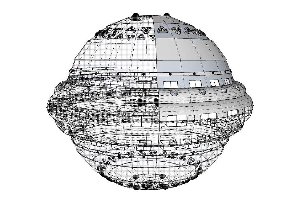 Perry Rhodan Kugelraumer WIP by ClaireGrube on DeviantArt