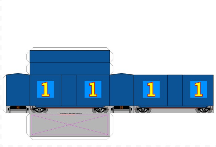 Paper Train Boxcar Printable Paper Train Boxcar Printable