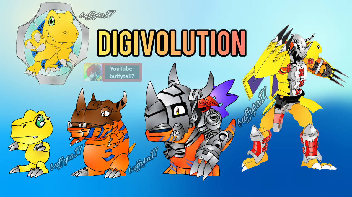 Agumon digivolution line by Buffyta17 on DeviantArt