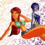 Starfire and Raven