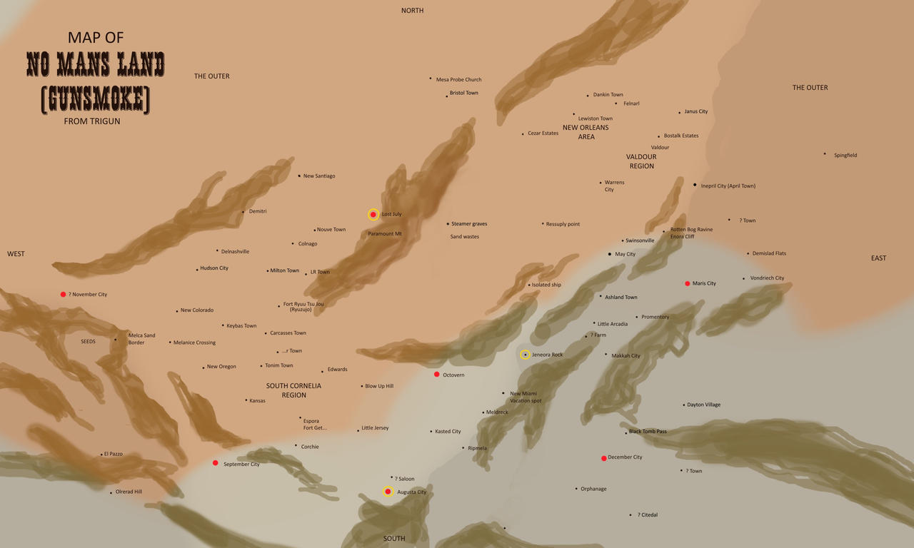 Trigun No Man's Land (Gunsmoke) Map by JasperKStoneKing on DeviantArt