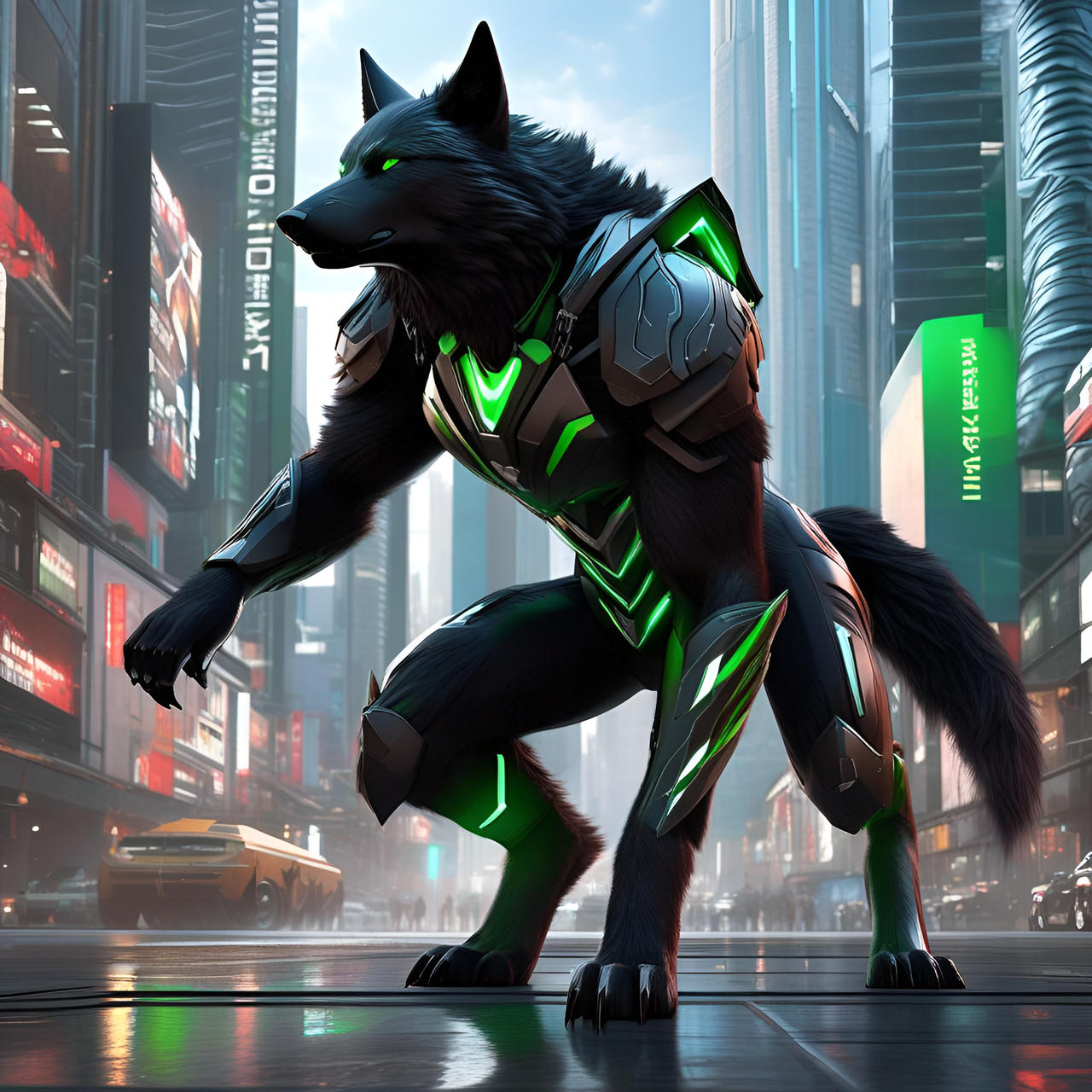 Computer Wolf Deviantart Cyber Werewolf by So1aris9 on DeviantArt