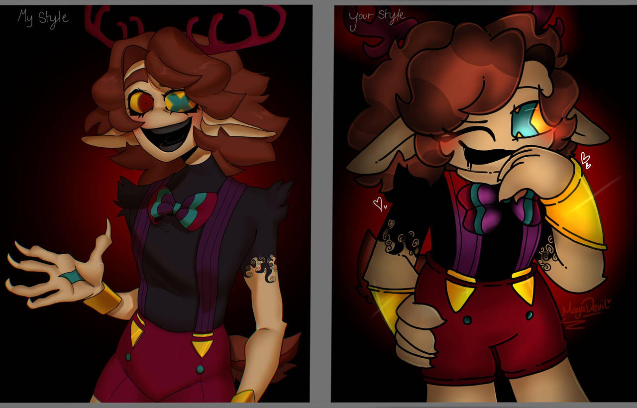 Her version and my version!! by mayabluee30 on DeviantArt