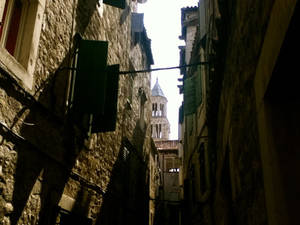 Venice afternoon, side street,Tower