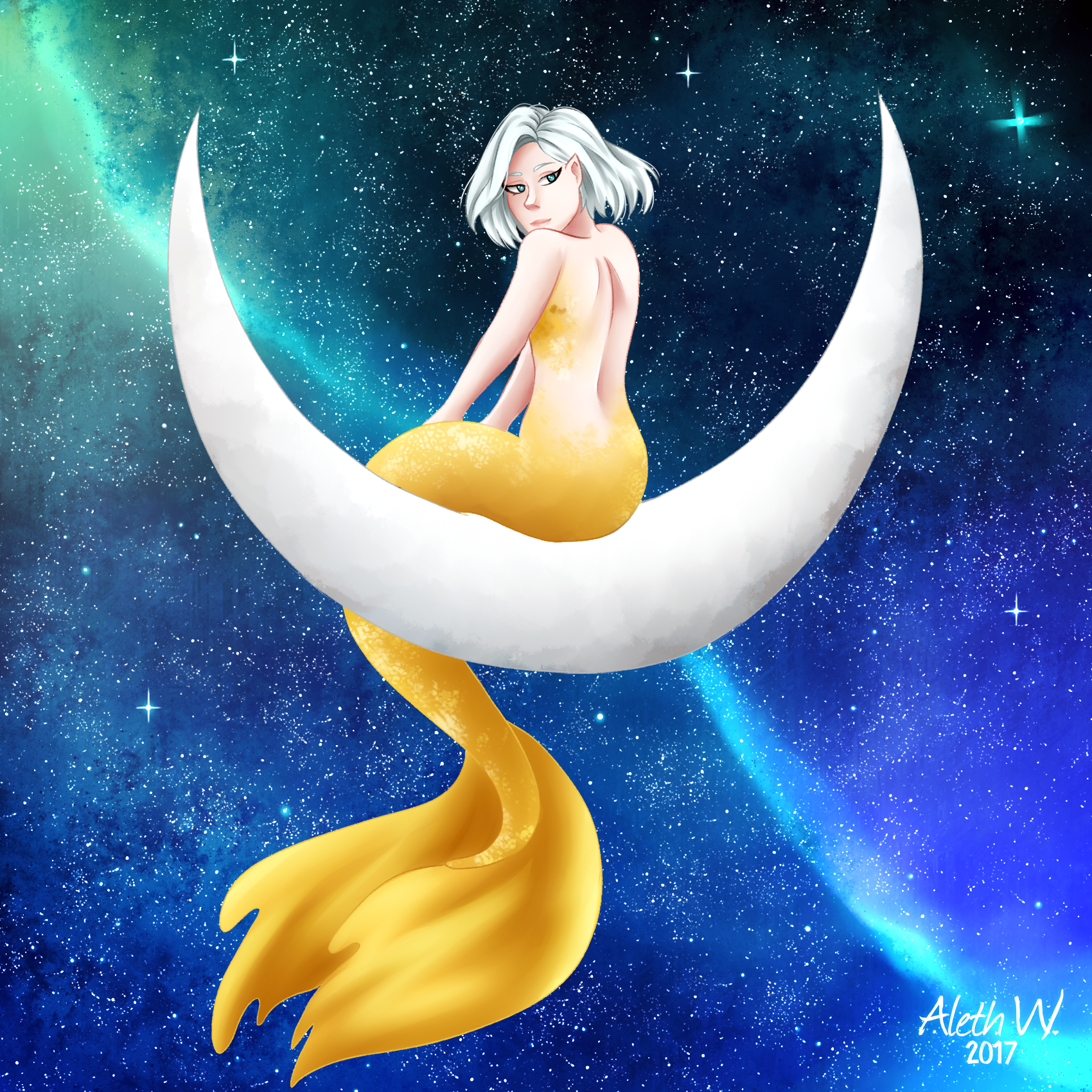 Moon mermaid | #MerMay