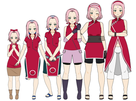 Sakura Age Progression