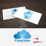 Free Cloud Technology Logo Template PSD