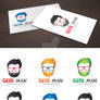 Free Geek Man Logo Template