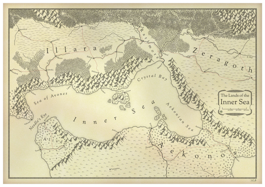 The Lands of the Inner Sea by Hai-Etlik