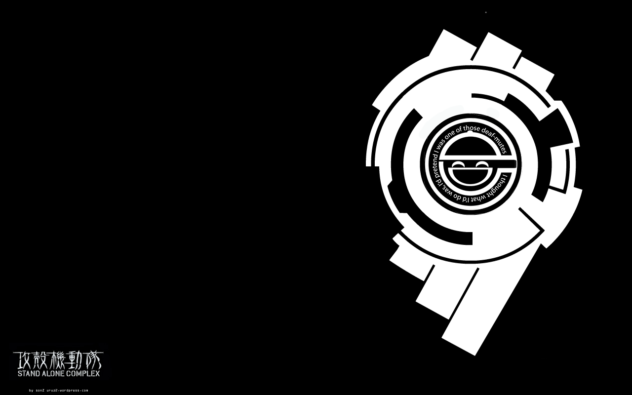 Ghost in the Shell: . logo + laughing man by necropotenza on DeviantArt Ghost in the Shell: . logo + laughing man by necropotenza on DeviantArt