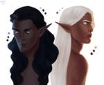 Mablung and Beleg portraits by ArlenianChronicles
