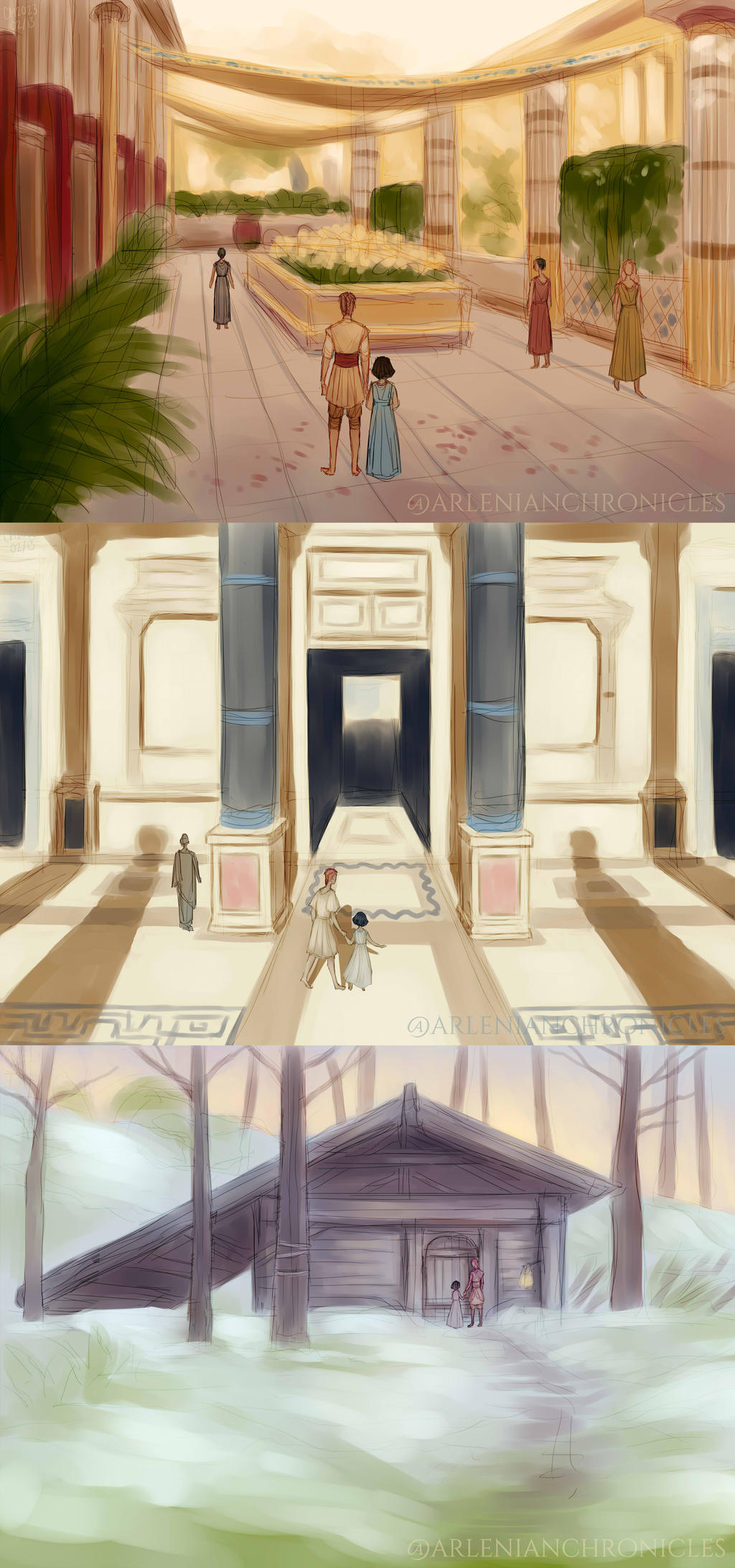 Post Ragnarok Post-Ragnarok AU Background Studies by ArlenianChronicles on DeviantArt