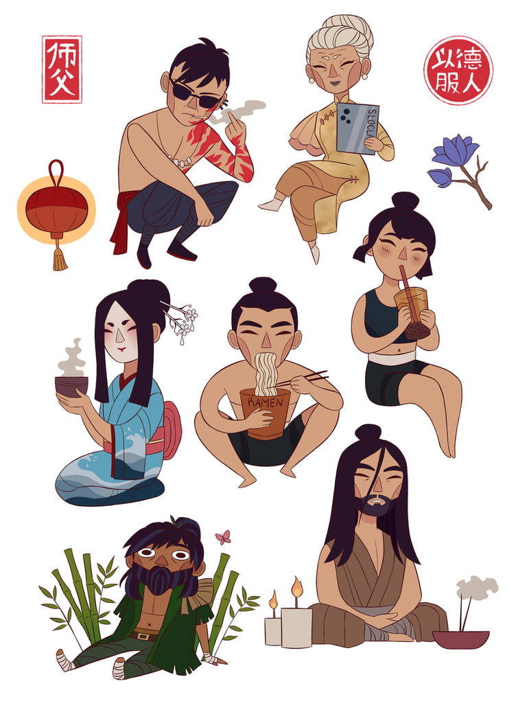 Shifu Sticker Sifu Stickers by ArlenianChronicles on DeviantArt
