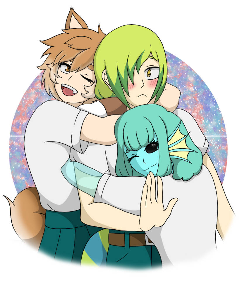 Group hug! by Dreamer-Bases on DeviantArt