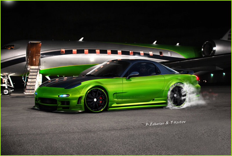 Mazda Rx-7 Green