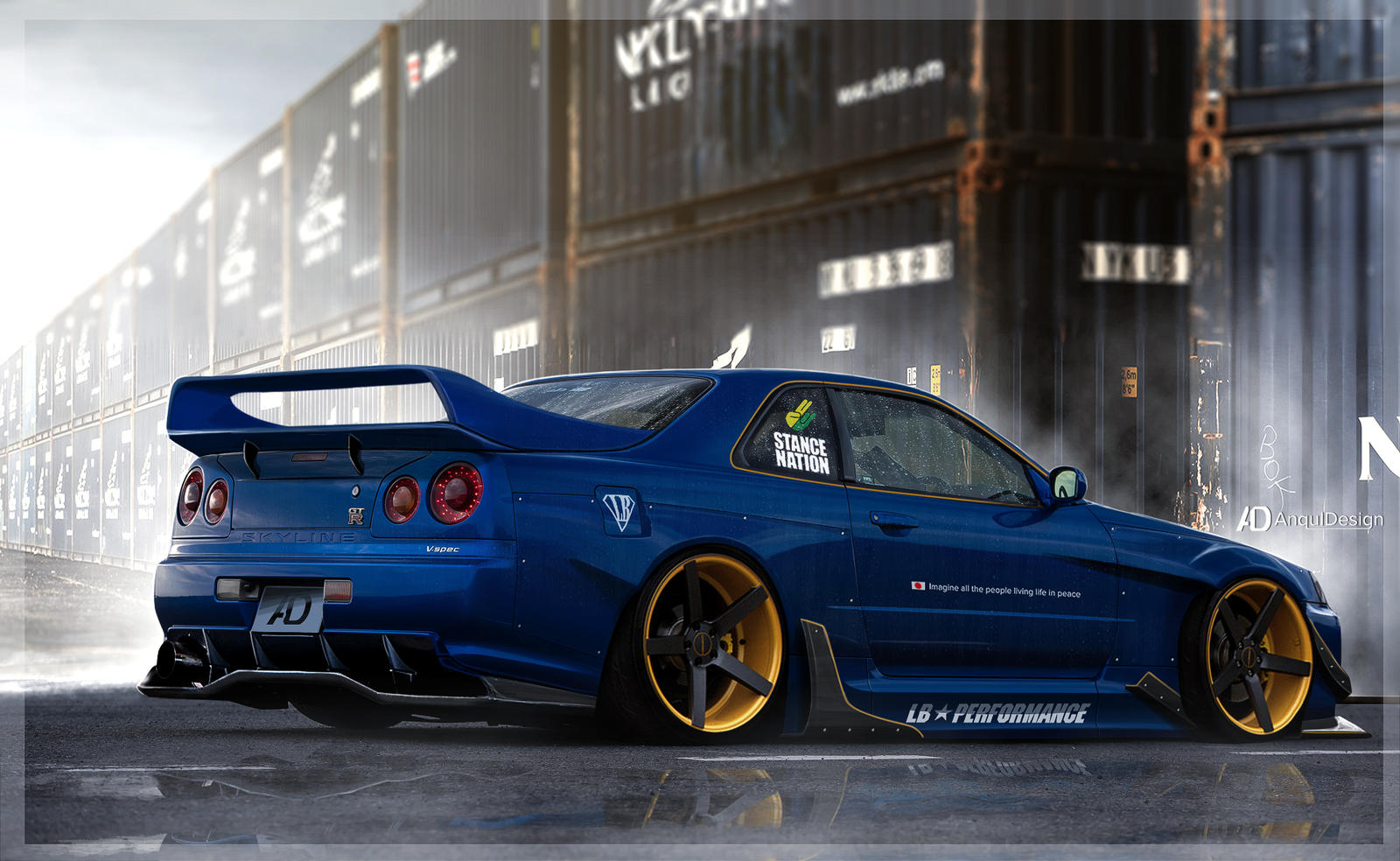 Nissan Skyline r34 стэнс