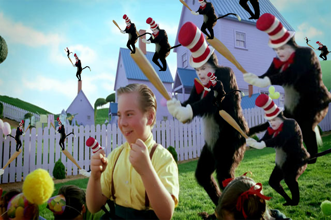 Cat In The Hat With A Bat On A Cat In The Hat by ZeeDankMemes on