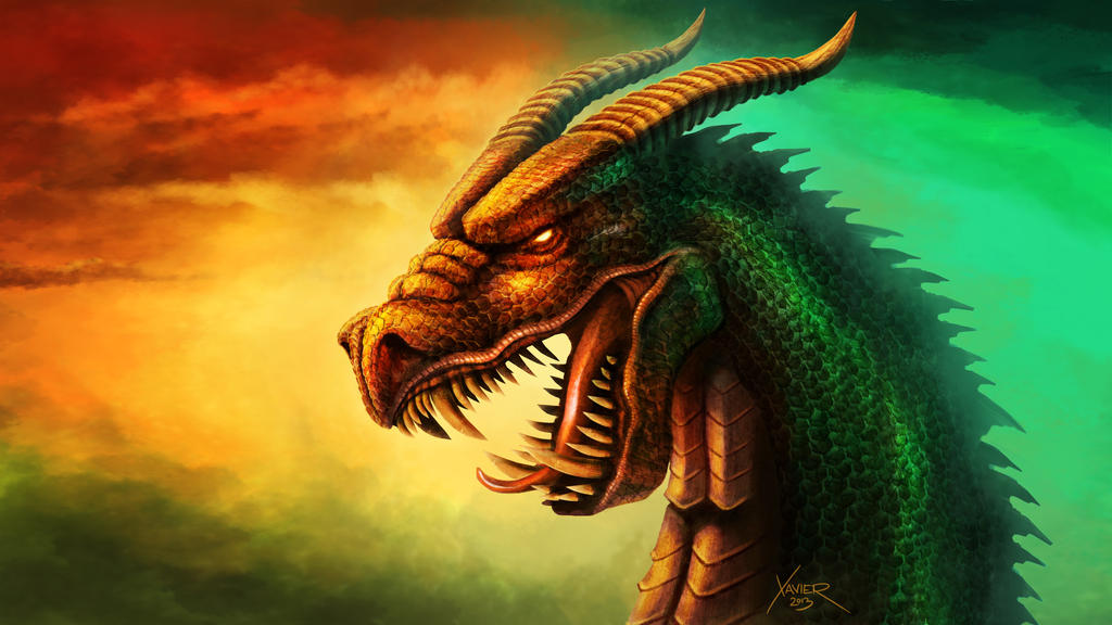 Dragon drawing by chrisxavier