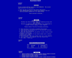 Fake Blue Screen of Death