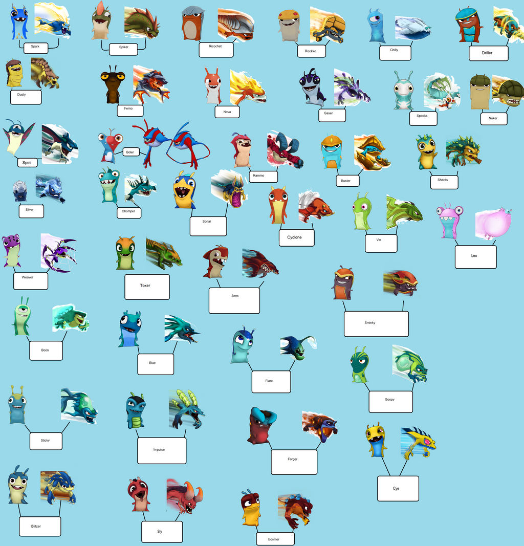 My slugterra Slugs by Mike600 on DeviantArt