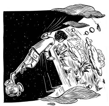 walk off the earth-t-shirt design contest-sketch by Davanyta