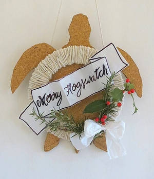 Discworld Hogswatch themed Christmas wreath