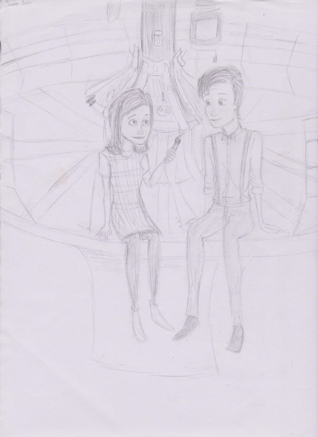 The Doctor and Clara (Friend's Birthday Gift)