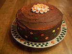 chocolate autumn cake by bonnyblue22