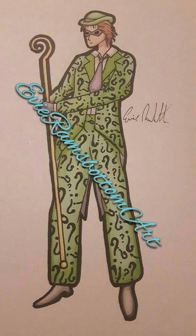 Riddler Fan Art by EvieRamsbottomArt on DeviantArt