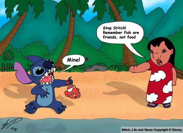 Lilo Stitch and the Weird Doll by qba86 on DeviantArt