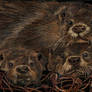 Otterly Nice 8inx10in Acrylic On Scra